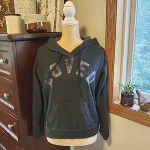 American Eagle Dark Navy LOVED Hoodie Sweatshirt